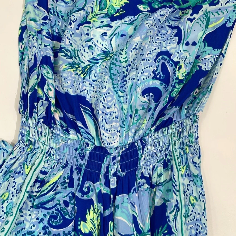 NWT Lilly Pulitzer Pim Jumpsuit Sea Sirens Size XS EUC - Picture 10 of 14